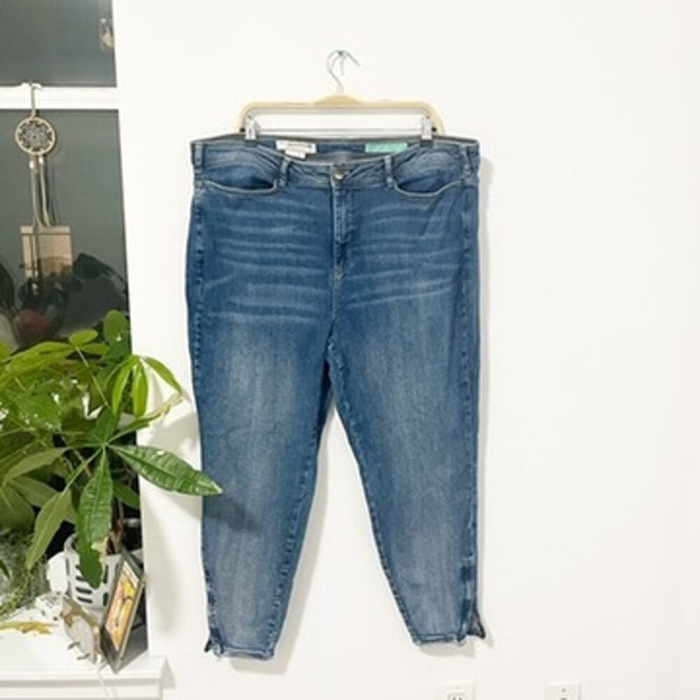 Anthropologie Pilcro and the Letterpress Blue Skinny Jeans Size 22W